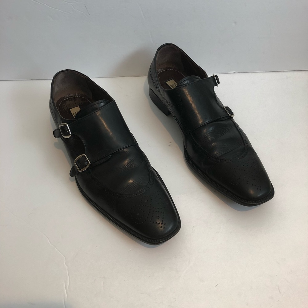 Bonette Calzature Monk Strap Black Loafers Shoes